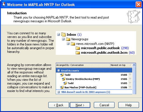 MAPILab NNTP for Outlook Screenshot